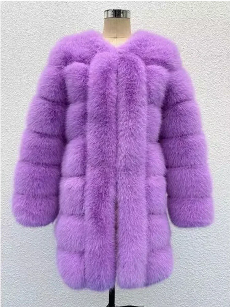 ZADORIN Winter New Long Furry Faux Fur Coat Jackets Woman Thick Warm Fluffy Faux Fur Jacket Causal Party Overcoat Streetwear