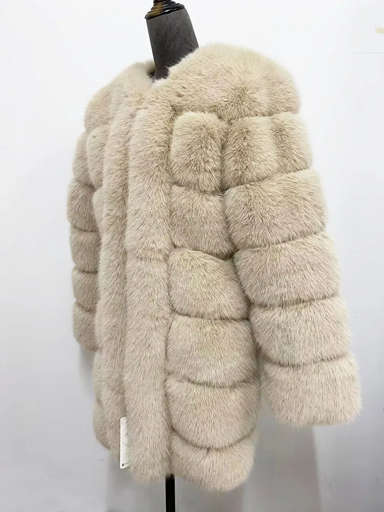 ZADORIN Winter New Long Furry Faux Fur Coat Jackets Woman Thick Warm Fluffy Faux Fur Jacket Causal Party Overcoat Streetwear