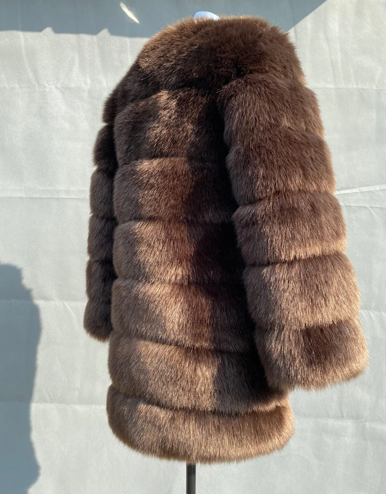 ZADORIN Winter New Long Furry Faux Fur Coat Jackets Woman Thick Warm Fluffy Faux Fur Jacket Causal Party Overcoat Streetwear