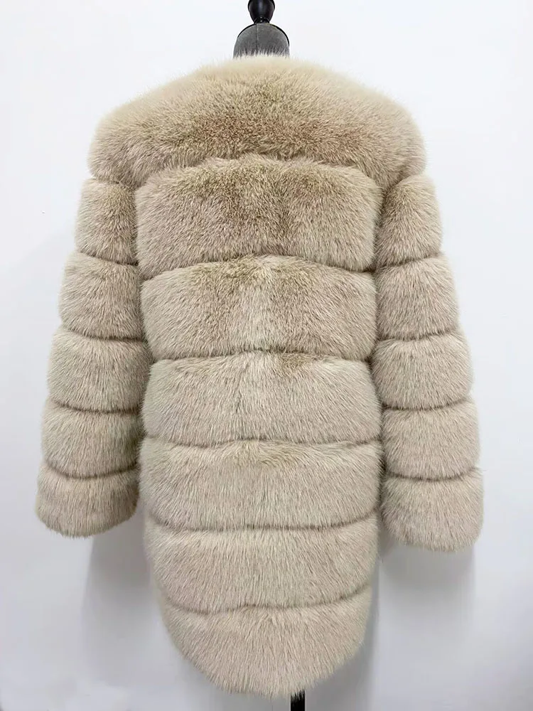 ZADORIN Winter New Long Furry Faux Fur Coat Jackets Woman Thick Warm Fluffy Faux Fur Jacket Causal Party Overcoat Streetwear