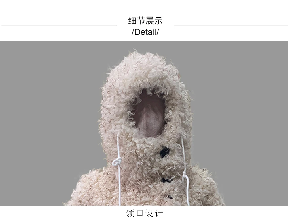 Nerazzurri Winter Short Oversized Thick Warm Shaggy Fuzzy Faux Mongolian Fur Coat Women Luxury Clothes 2026 Fluffy Hooded Jacket