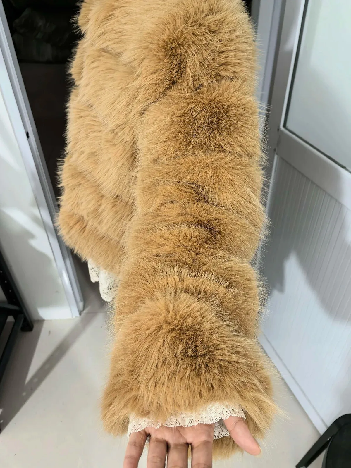 Fashion Short Faux Fox Fur Jacket for Women Winter Multi Color Thick Warm Long Sleeve Outerwear Woman Elegant Cozy Plush Jacket