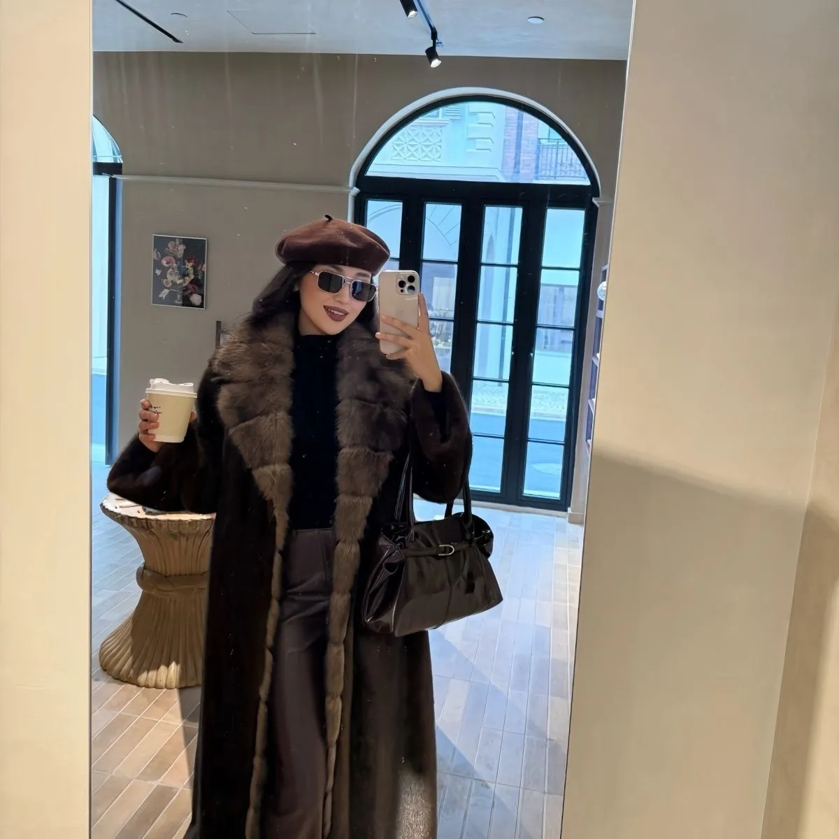 Winter Women High Quality Faux Fur Coat Luxury Long Fur Coat Lapel OverCoat Thick Warm Plus Size Female Plush Coats