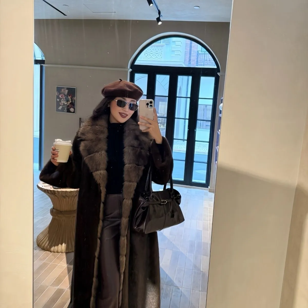 Winter Women High Quality Faux Fur Coat Luxury Long Fur Coat Lapel OverCoat Thick Warm Plus Size Female Plush Coats