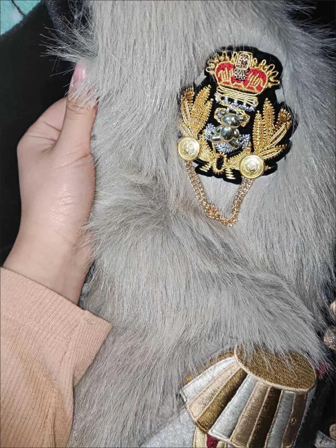 Women's Winter Faux Mink Fur Coats, Korean Embroidery Jacket, Female Loose Thicken Warm Clothes, High Quality, Promotion,New