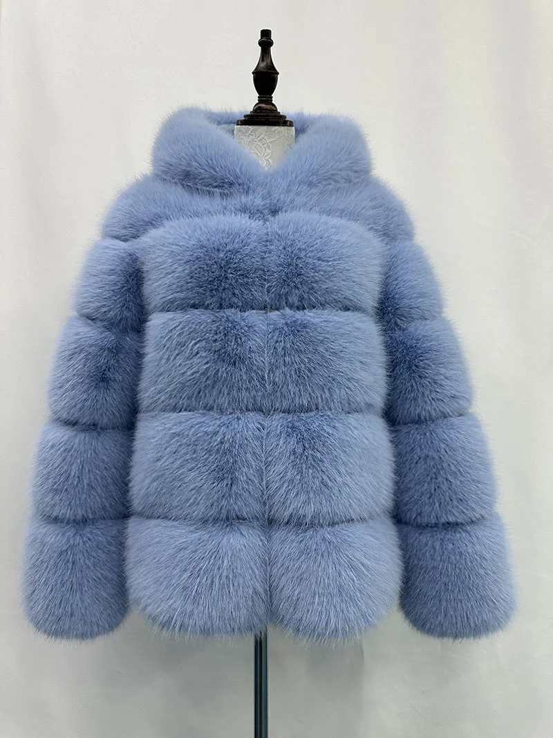 Women Hooded Thick Jackets Fur Faux Solid Zipper Coat Long Sleeve Cardigan Spliced Hoodies Warm Streetwear Coats Winter
