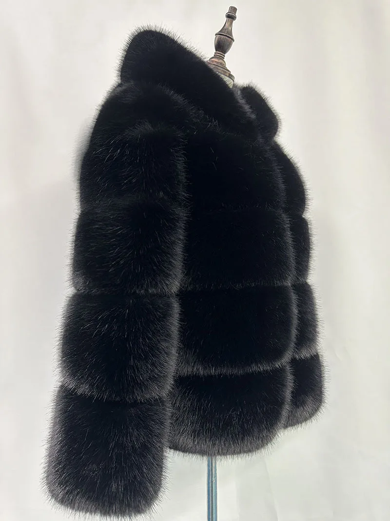 Women Hooded Thick Jackets Fur Faux Solid Zipper Coat Long Sleeve Cardigan Spliced Hoodies Warm Streetwear Coats Winter