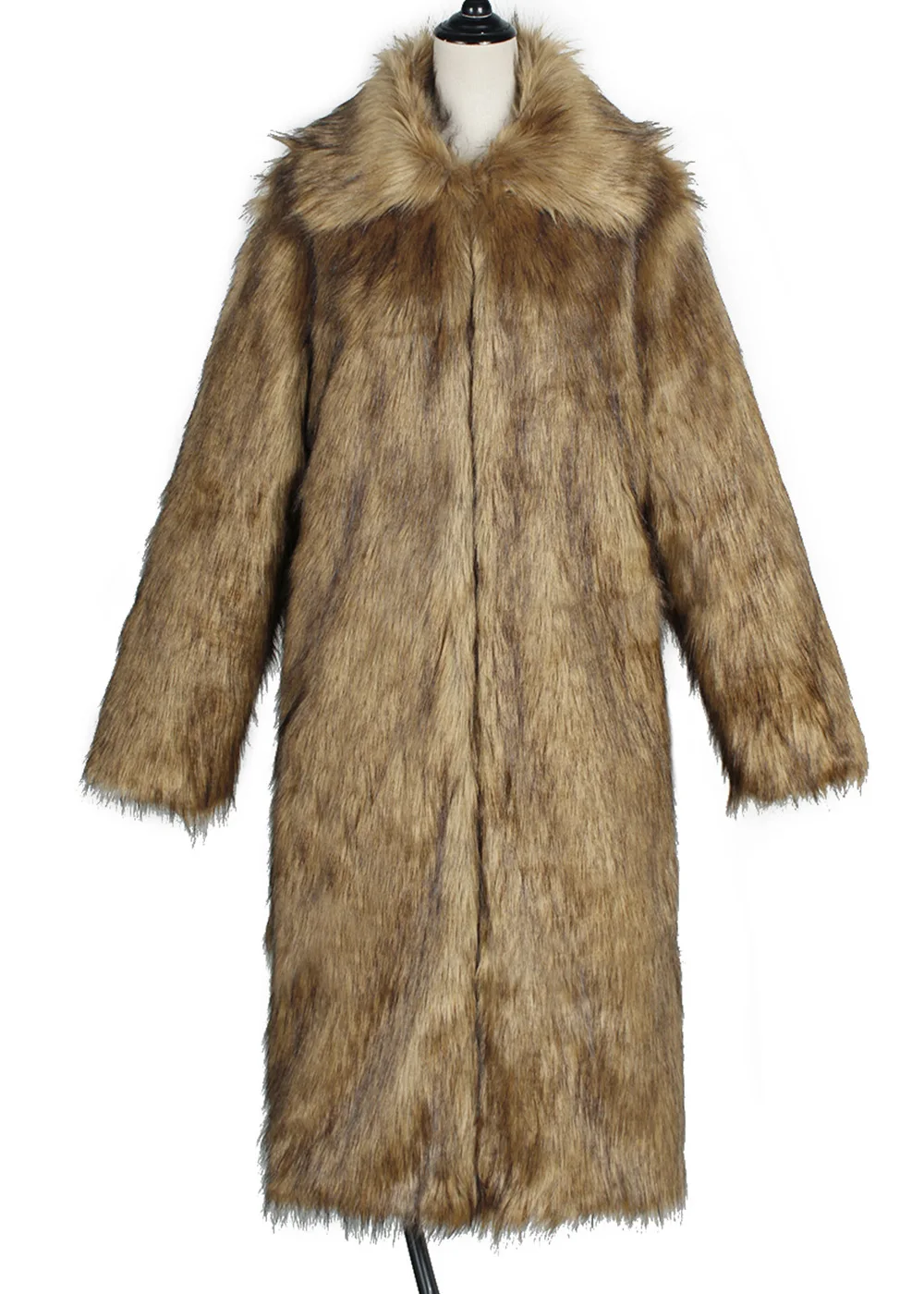 Women Faux Fox Fur Coat Long Fur Jacket Long Sleeve Turn Down Collar Open Stitch Thick Warm Fur Loose Casual 2025 Autumn Winter