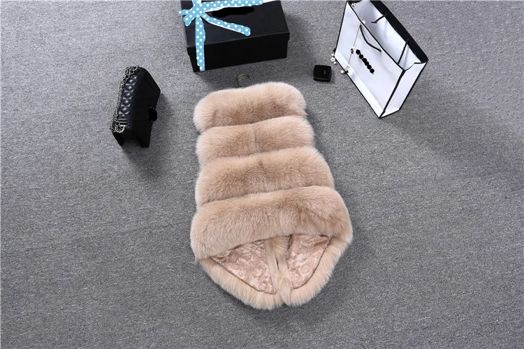 ZADORIN New Luxury Faux Fox Fur Vest Women Furry Short Faux Fur Vests Fur Gilet Fourrure Autumn Winter Faux Fur Coats Overcoat