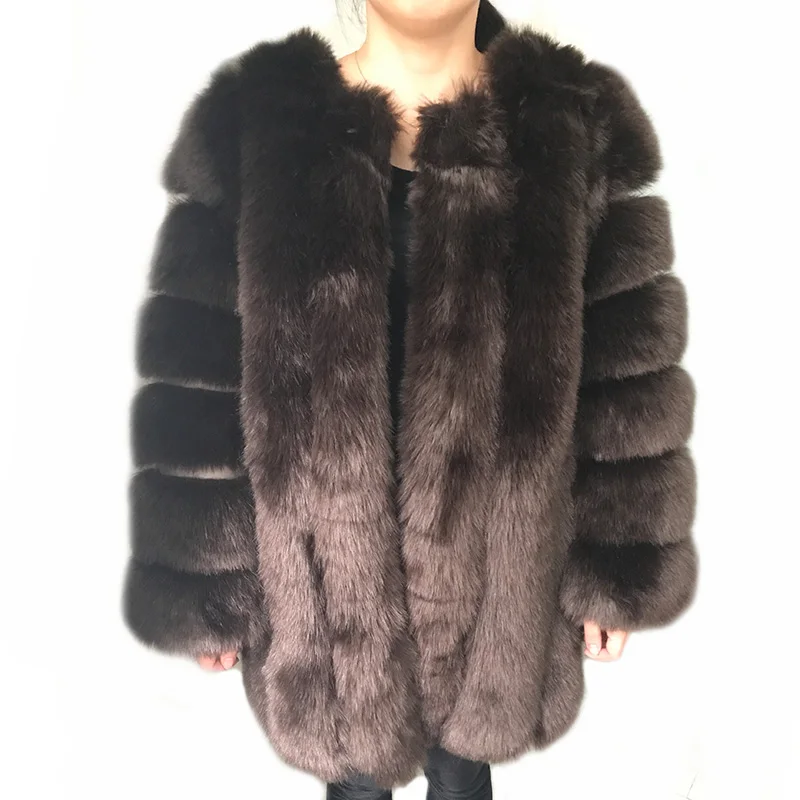 HJQJLJLS 2022 Winter New Fashion Women Long Faux Fur Coat Female Fuzzy Fur Coat Winter Thick Warm Fluffy Artificial Fur Jacket