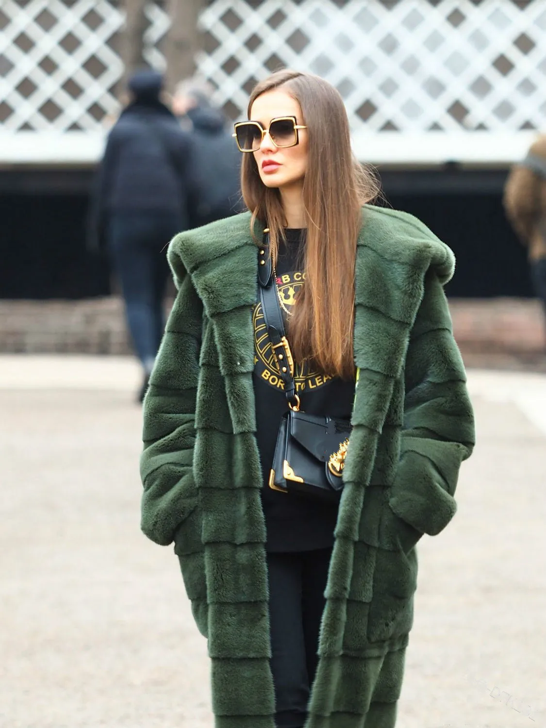 TPJB Casual Faux Fur Coat Women Hoodies Furry Thick Warm Long Faux Rabbit Fur Jacket Slim Winter Coat Women Casaco Feminino 5XL