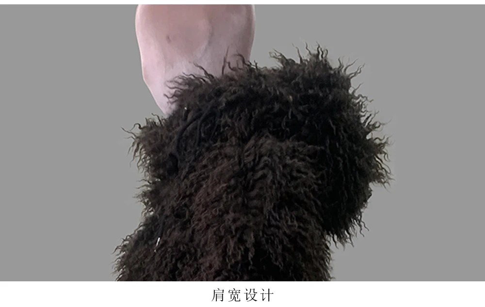Nerazzurri Winter Short Oversized Warm Shaggy Fuzzy Striped Faux Mongolian Fur Coat Women High Quality Fluffy Hooded Jacket 2026