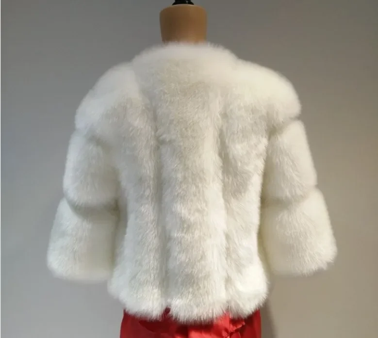 Winter Fur Coat Women Clothing Patchwork Faux Fur Jacket Luxury Brand Cropped Jackets Streetwear Warm Thick Short Tops New