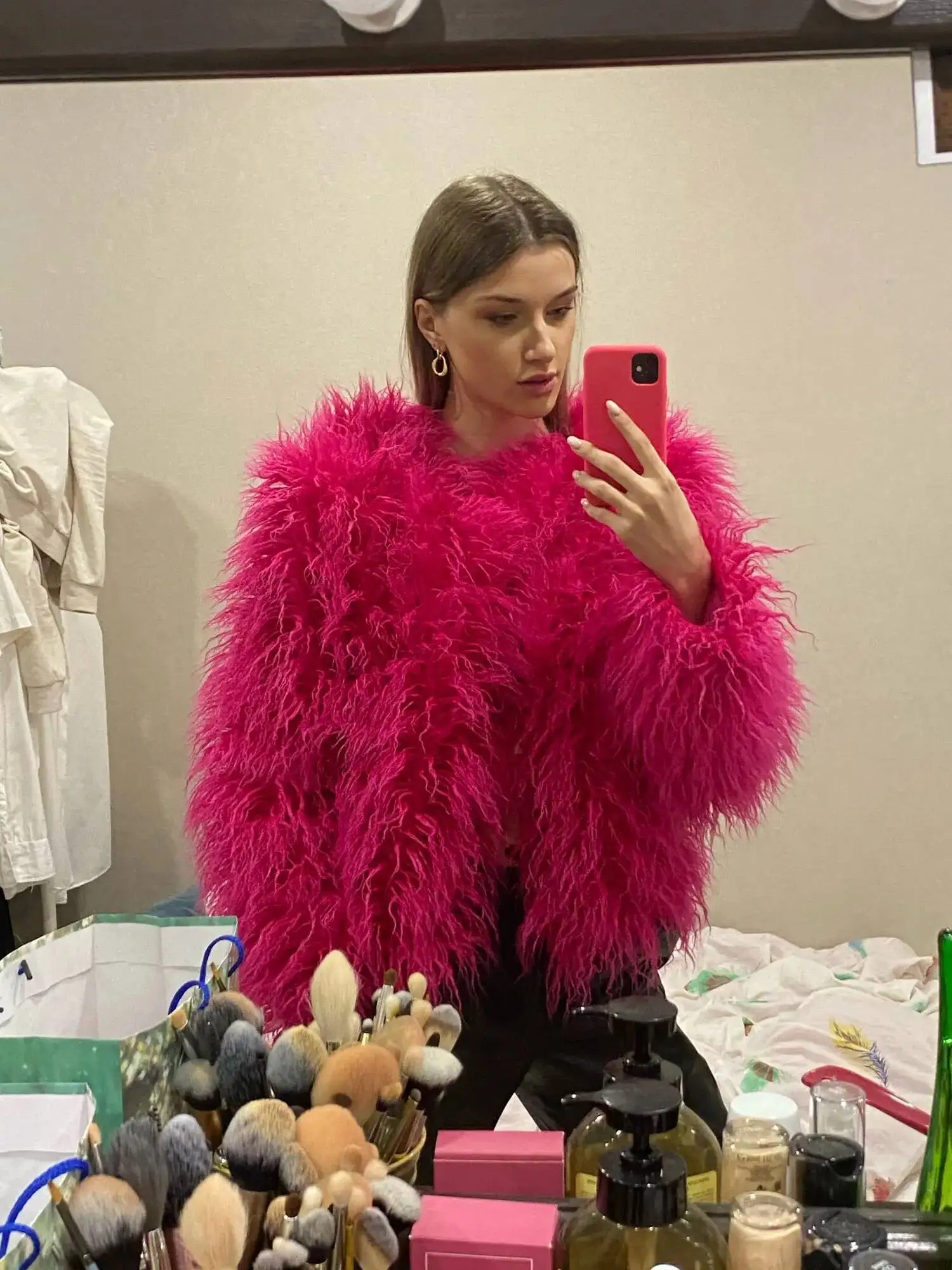 34 Colors 3XL Fur Coats Women Autumn Winter Top Fashion Faux Fur Coat Elegant Thick Warm Faux Fur Jackets For Women 2025 Top MA7