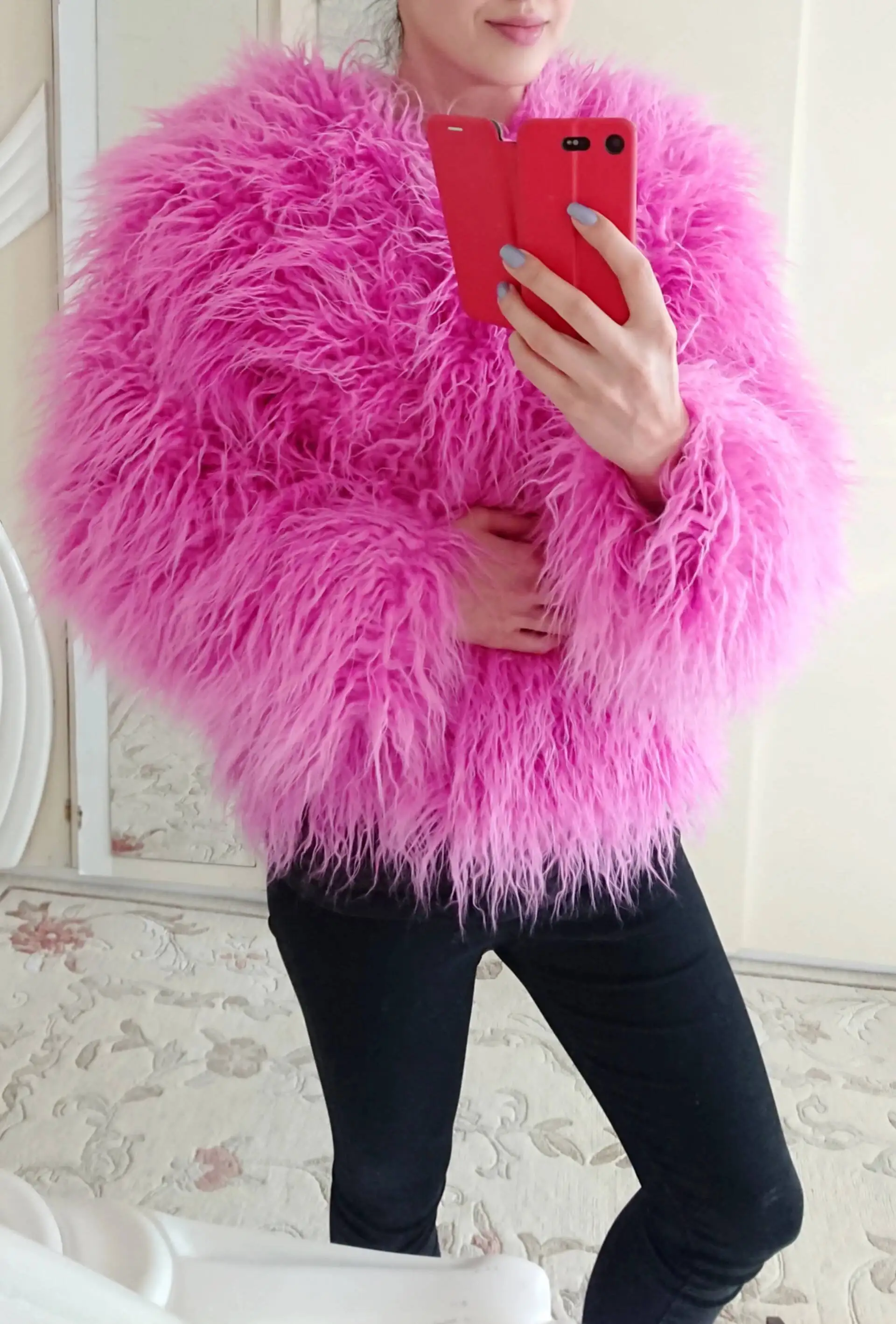 34 Colors 3XL Fur Coats Women Autumn Winter Top Fashion Faux Fur Coat Elegant Thick Warm Faux Fur Jackets For Women 2025 Top MA7