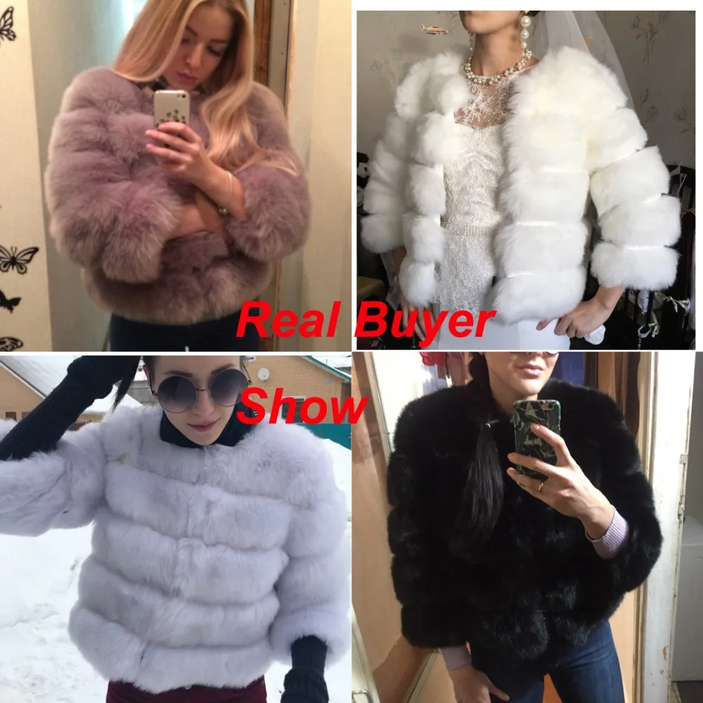 HJQJLJLS 2023 Winter New Fashion Women Faux Fur Coat Female Black Elegant Fluffy Thick Warm Artificial Fox Fur Jacket Outerwear