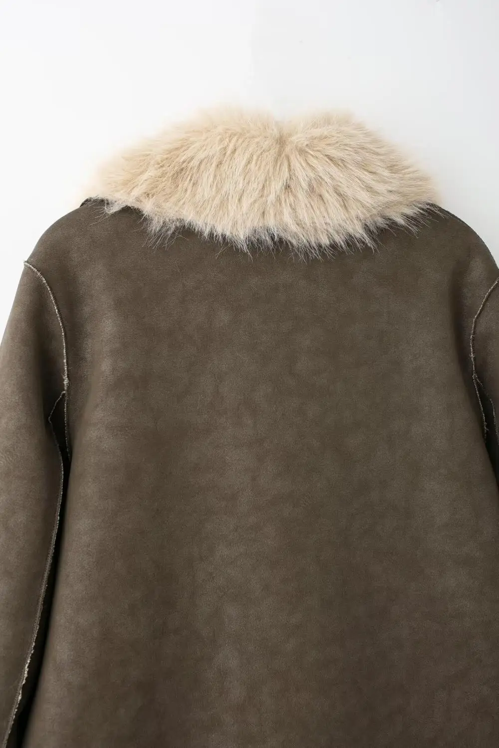 Women's Double-Sided Faux Fur Coat European And American Style Long Jacket for Autumn Winter New Fashion Item