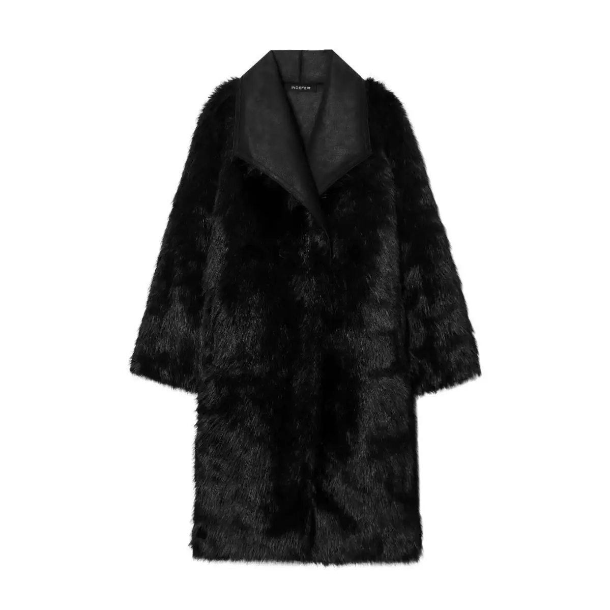 Women's Double-Sided Faux Fur Coat European And American Style Long Jacket for Autumn Winter New Fashion Item