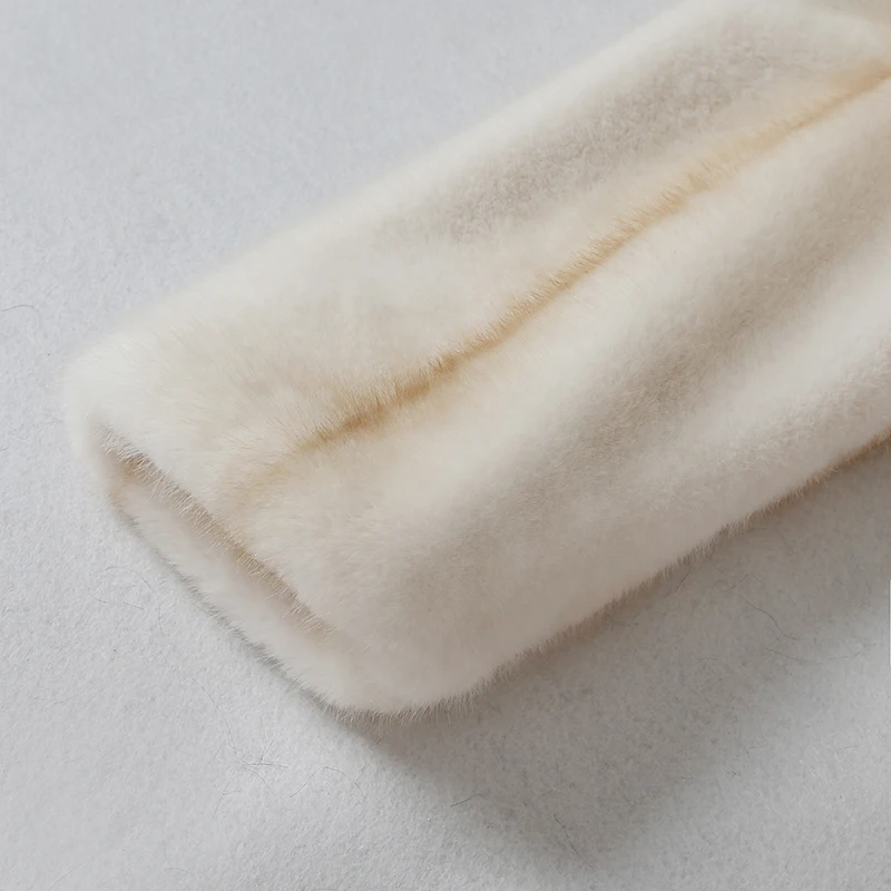 Neo Mint 2024 Winter High Quality Long Faux Mink Fur Coat Women High Street Furry Fur Jacket Luxury Brand Outerwear Overcoat