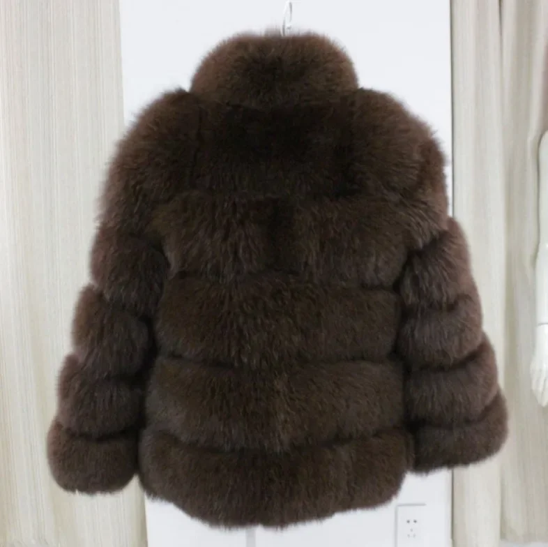Women Faux Fur Fox Coats Short Coat Jackets Elegant Autumn Winter Jacket Furry Outerwear Elegant Splice Thick Warm Coffe Coats