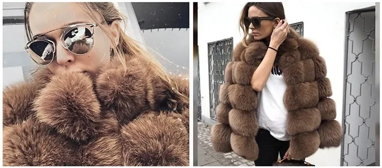 Women Faux Fur Fox Coats Short Coat Jackets Elegant Autumn Winter Jacket Furry Outerwear Elegant Splice Thick Warm Coffe Coats