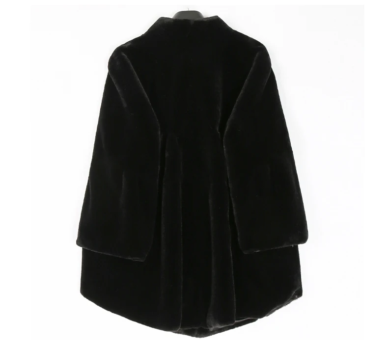 Nerazzurri Fluffy Loose Warm Soft White Faux Fur Coat with Flare Sleeve Furry Jacket 2022 Fashion Autumn Winter Women Clothes