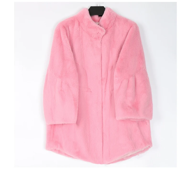 Nerazzurri Fluffy Loose Warm Soft White Faux Fur Coat with Flare Sleeve Furry Jacket 2022 Fashion Autumn Winter Women Clothes