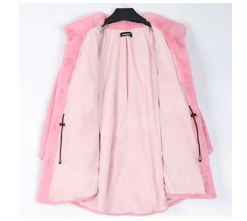 Nerazzurri Fluffy Loose Warm Soft White Faux Fur Coat with Flare Sleeve Furry Jacket 2022 Fashion Autumn Winter Women Clothes