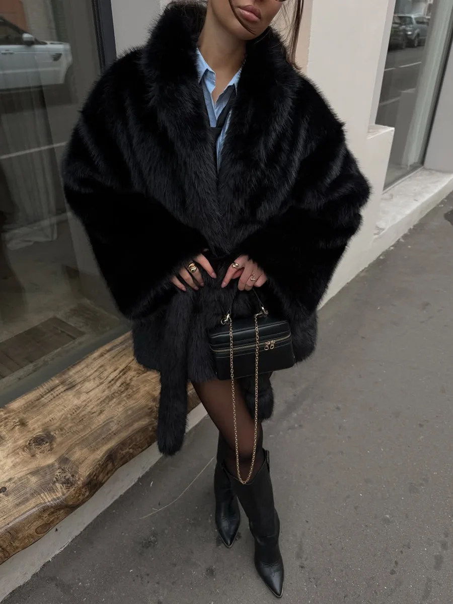 Fur Coat Warm High Quality Temperament Fashion Women Fur & Faux Fur Women 2026 Winter New Casual Long Sleeve Women Fur Coat H848