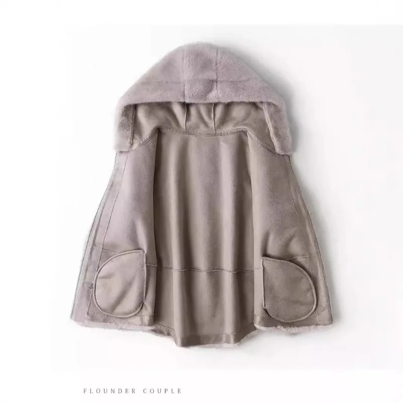 ZXRYXGS High Quality Faux Fur Coat Hoode Women's Jackets 2025 New Autumn and Winter Fashionable Jackets Women Coat Tide