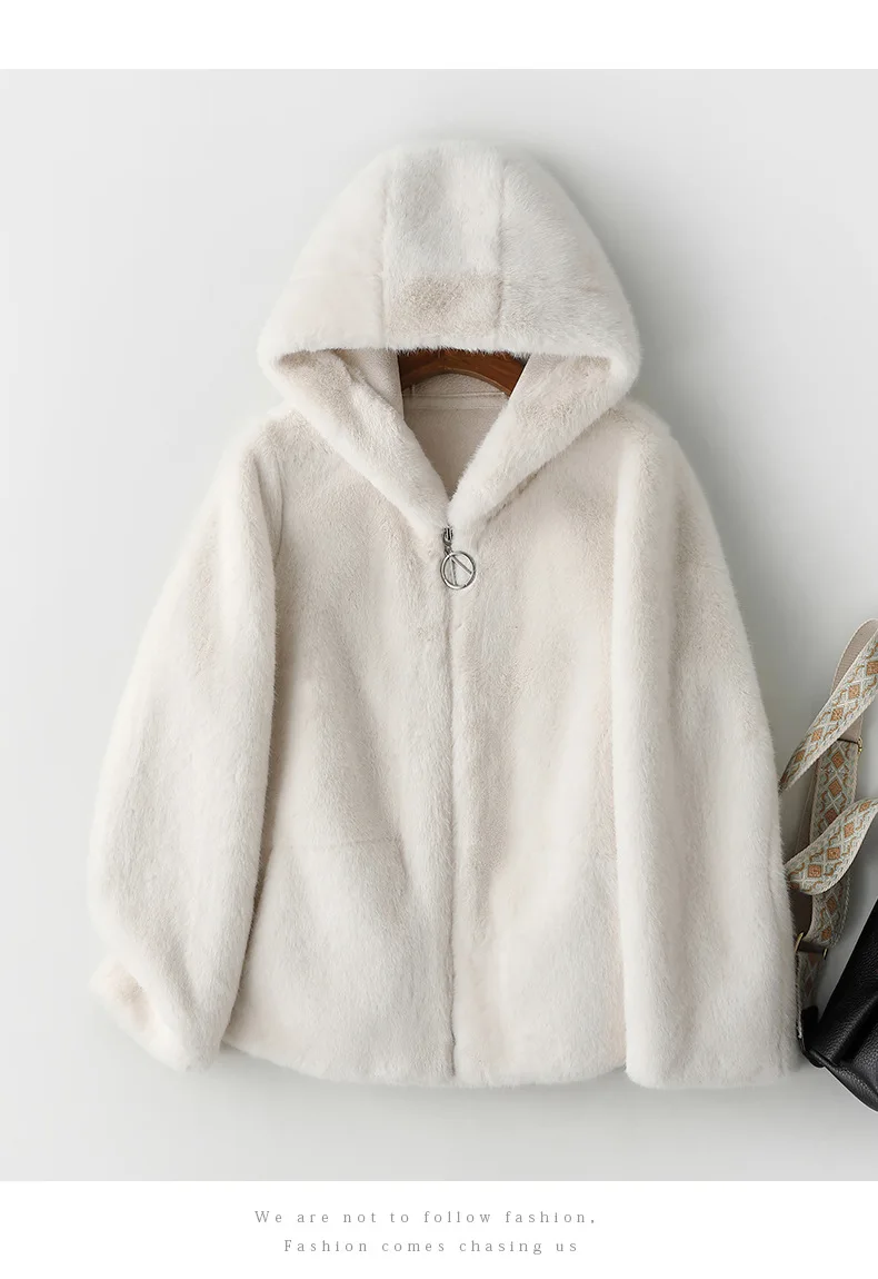 ZXRYXGS High Quality Faux Fur Coat Hoode Women's Jackets 2025 New Autumn and Winter Fashionable Jackets Women Coat Tide