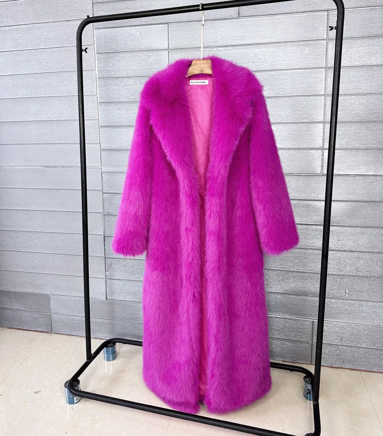 Tossy Winter Fur Feather Overcoat For Women Loose Cardigan Solid Luxury Elegant Jacket Clothes Warm 2025 Fur Feather Outwear