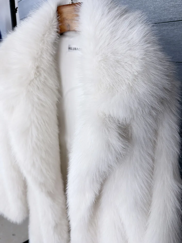 Tossy Winter Fur Feather Overcoat For Women Loose Cardigan Solid Luxury Elegant Jacket Clothes Warm 2025 Fur Feather Outwear