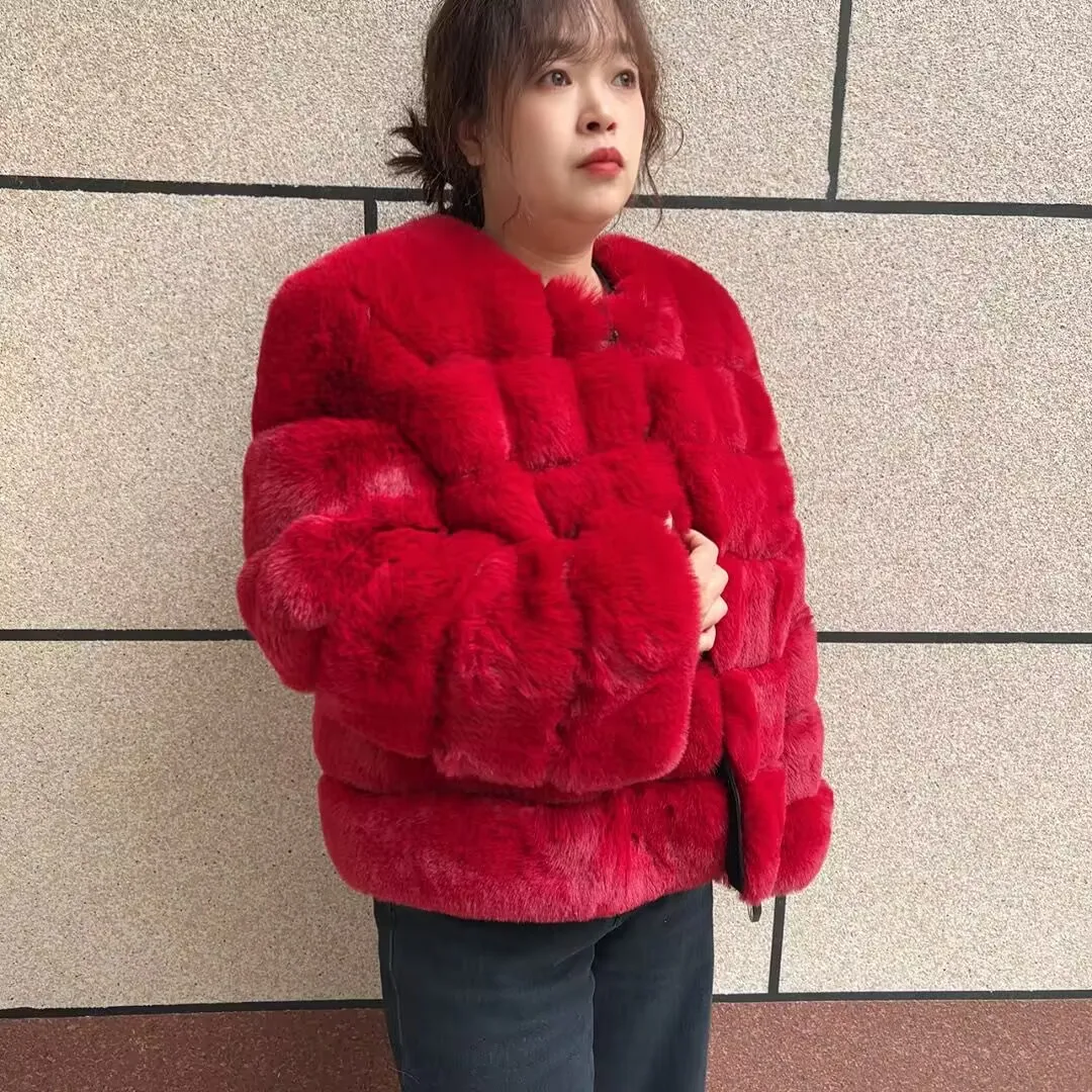 Women's Fluffy Faux Fur Coat Winter Hot Selling Fashionable Luxury Faux Fox Fur Coat Long Sleeve Ladies' Fake Fur Winter Clothin
