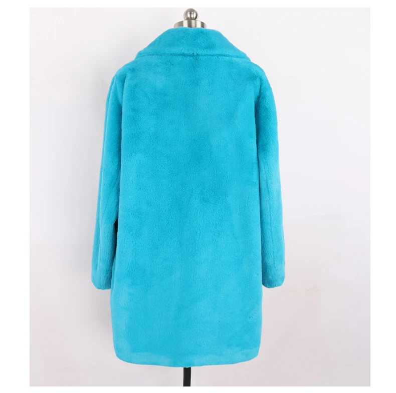 Mauroicardi Winter Oversized Purple Warm White Faux Fur Coat Women Long Sleeve Double Breasted Loose Casual Soft Fluffy Jacket