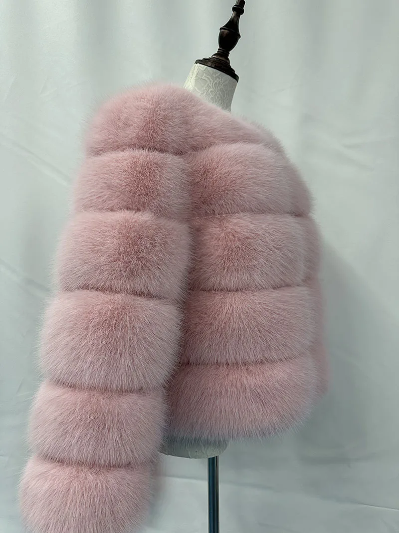 Women's Fashion faux fur coat super hot Autumn Winter women short Faux fox fur fluffy jacket high quality Ladies furry coats