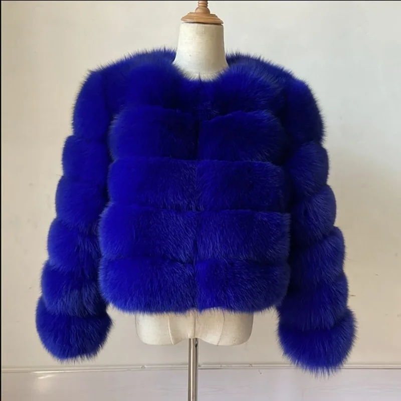 Women's Fashion faux fur coat super hot Autumn Winter women short Faux fox fur fluffy jacket high quality Ladies furry coats