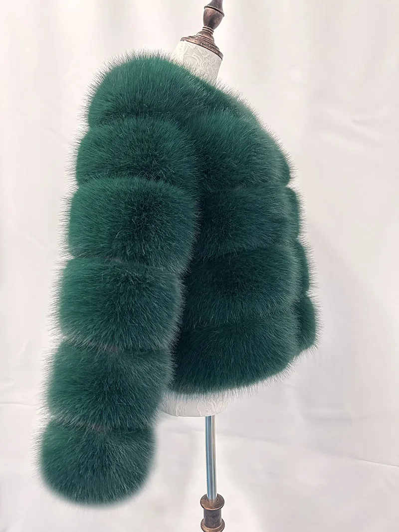 Women's Fashion faux fur coat super hot Autumn Winter women short Faux fox fur fluffy jacket high quality Ladies furry coats