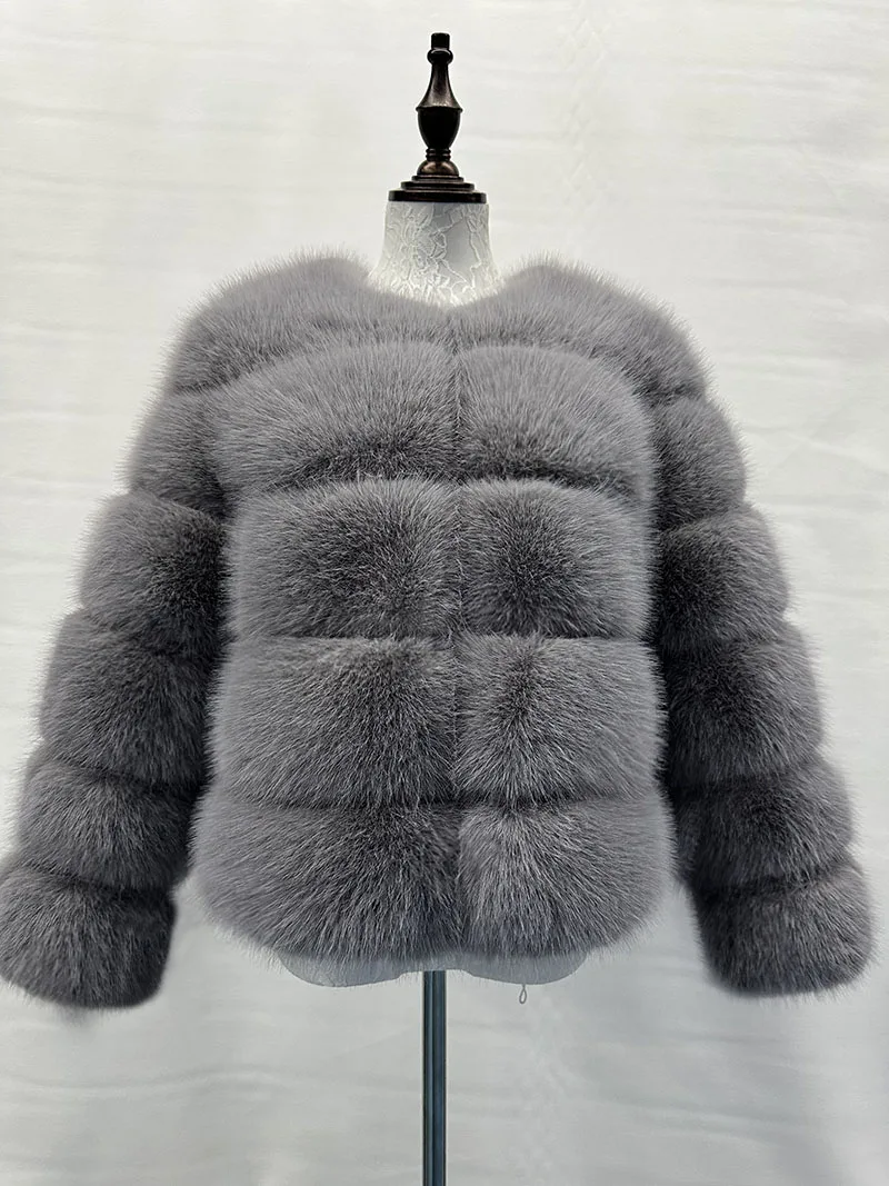 Women's Fashion faux fur coat super hot Autumn Winter women short Faux fox fur fluffy jacket high quality Ladies furry coats