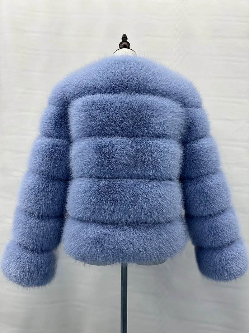 Women's Fashion faux fur coat super hot Autumn Winter women short Faux fox fur fluffy jacket high quality Ladies furry coats