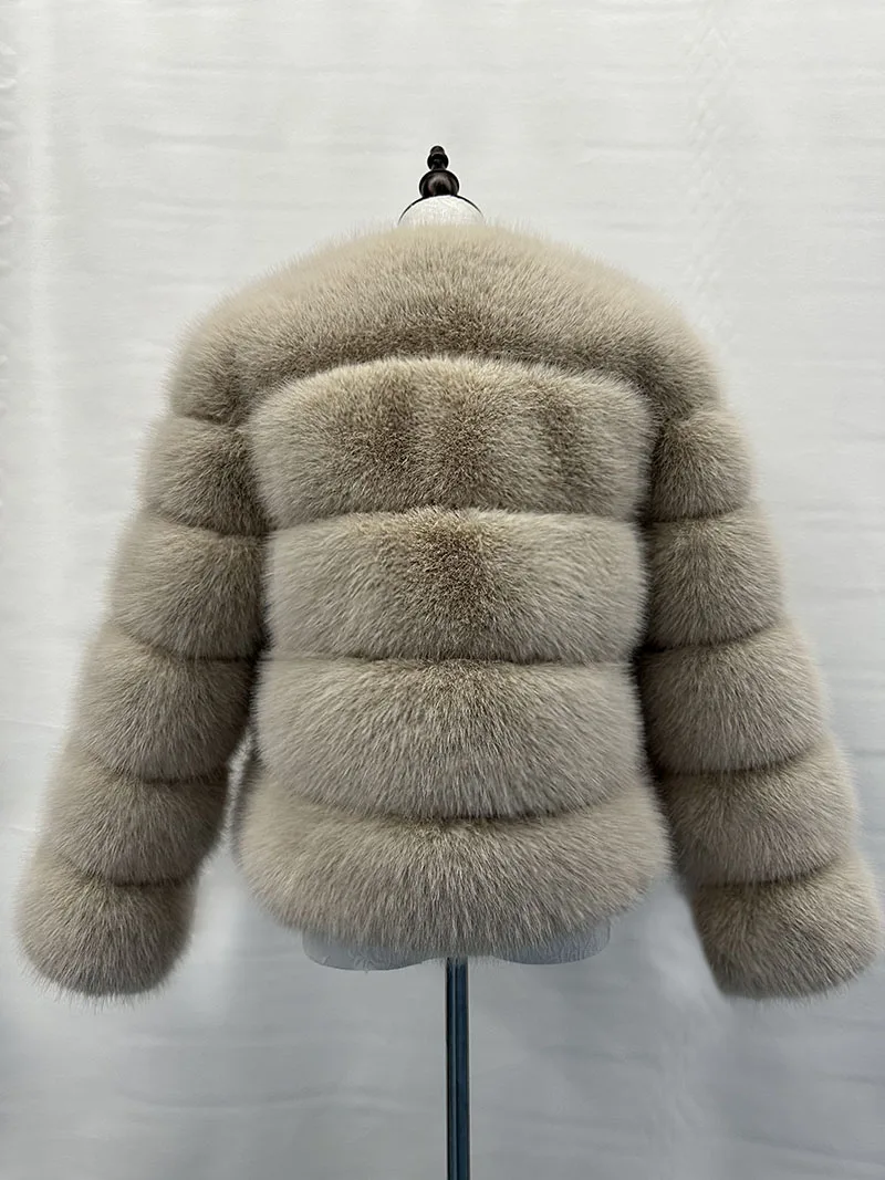 Women's Fashion faux fur coat super hot Autumn Winter women short Faux fox fur fluffy jacket high quality Ladies furry coats