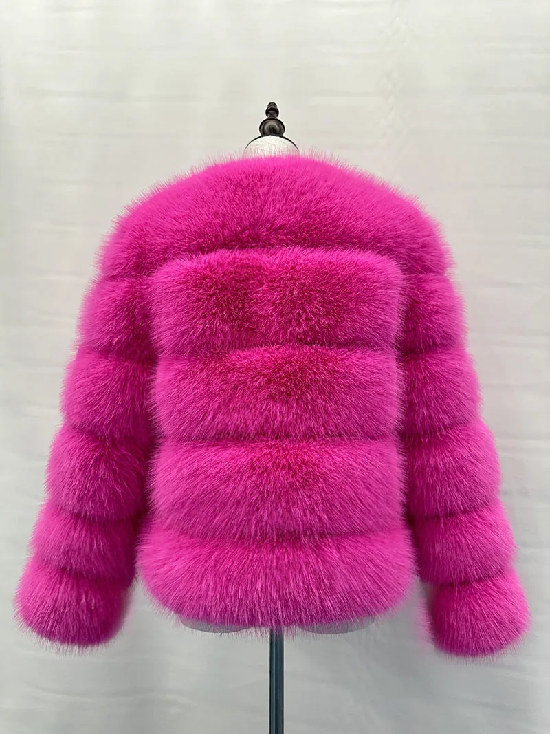 Women's Fashion faux fur coat super hot Autumn Winter women short Faux fox fur fluffy jacket high quality Ladies furry coats
