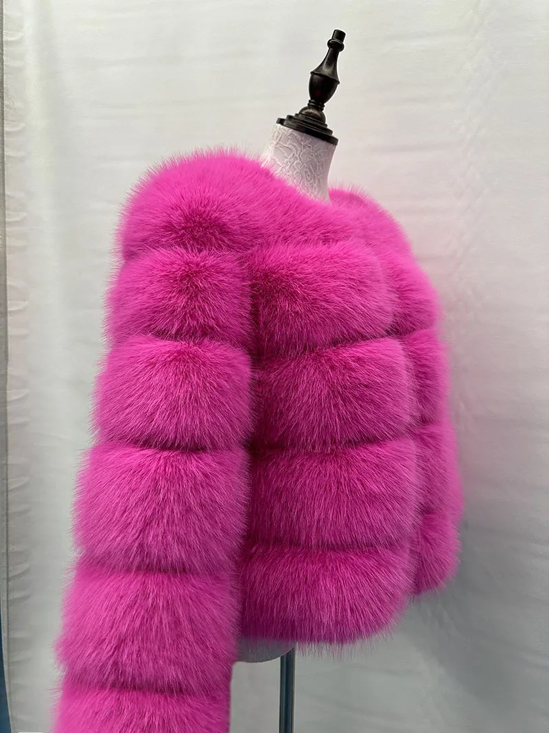 Women's Fashion faux fur coat super hot Autumn Winter women short Faux fox fur fluffy jacket high quality Ladies furry coats