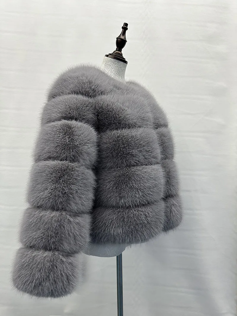 Women's Fashion faux fur coat super hot Autumn Winter women short Faux fox fur fluffy jacket high quality Ladies furry coats