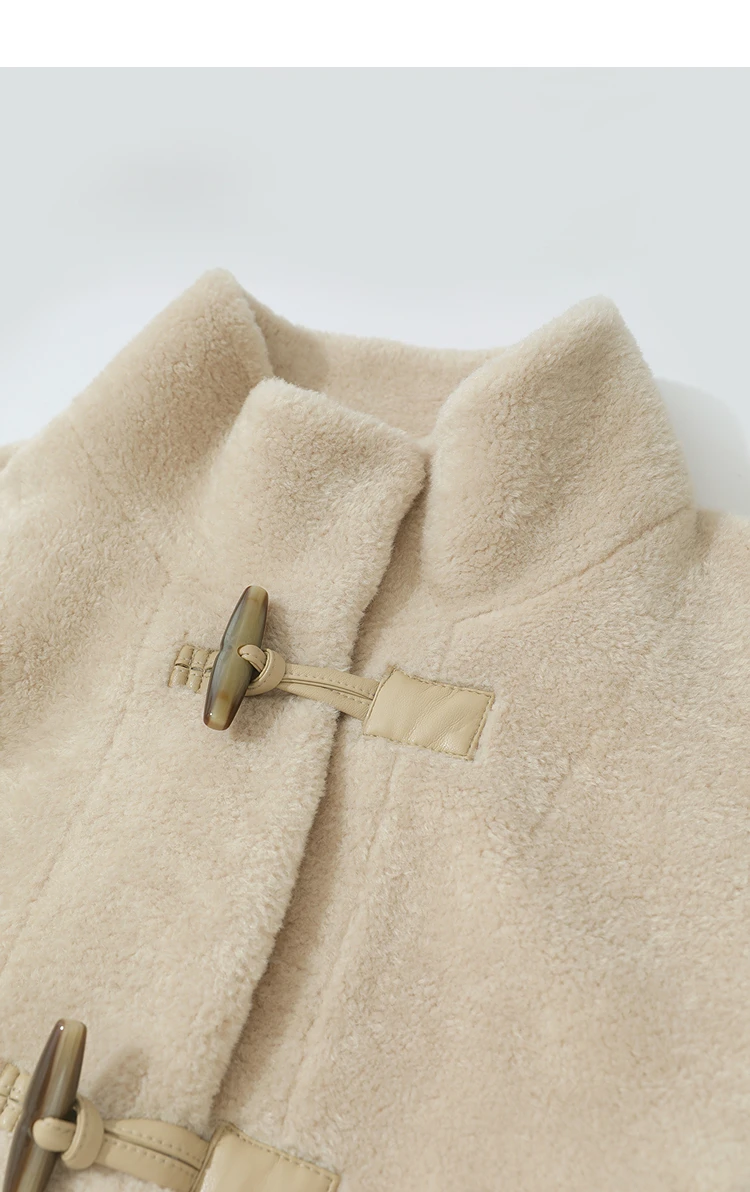 Amii Women's Coat 2025 Winter New Loose Long Half-high Collar Long Sleeves Coat Women Straight Elegant Warm Outerwear 12554010