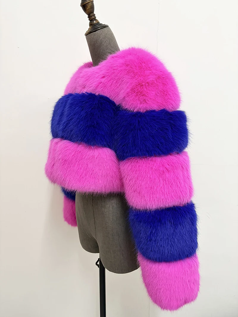 ZADORIN Customized Color Fluffy Short Faux Fur Coat Women Jackets Winter Long Sleeve Zipper Faux Fur Jacket Woman Fur Top Coats