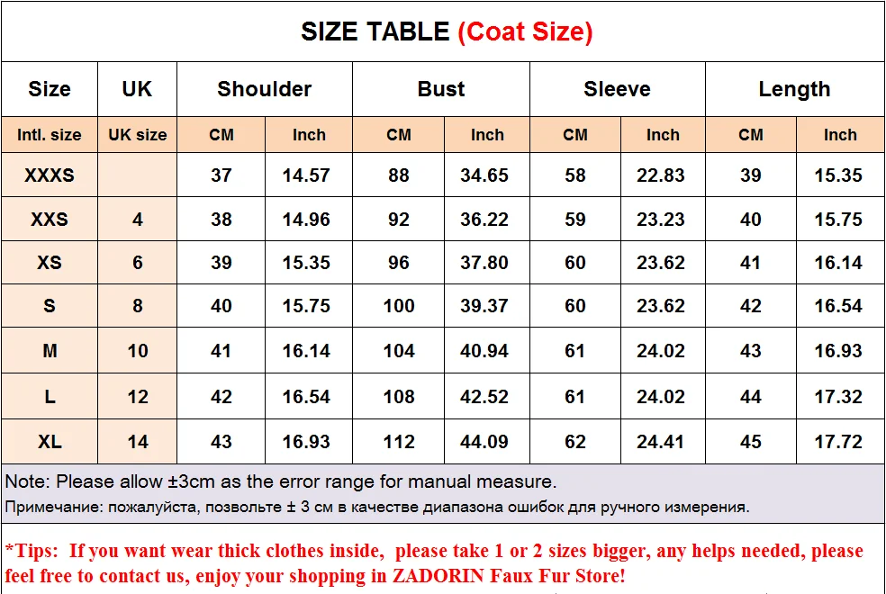 ZADORIN Customized Color Fluffy Short Faux Fur Coat Women Jackets Winter Long Sleeve Zipper Faux Fur Jacket Woman Fur Top Coats