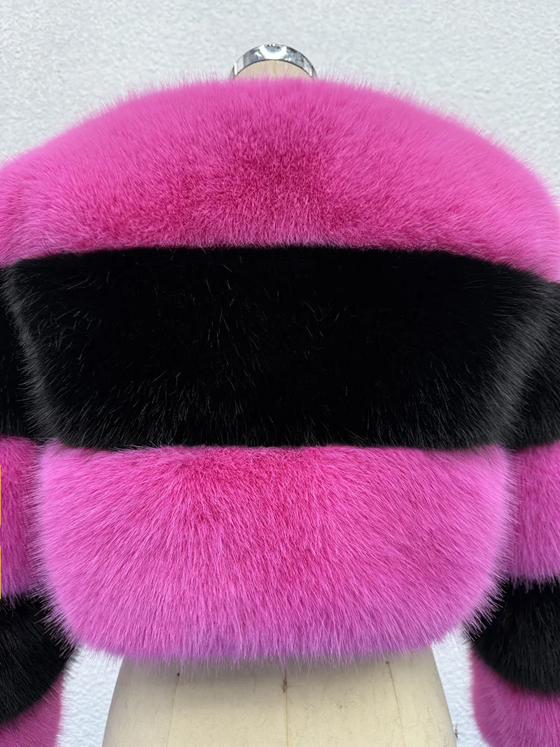 ZADORIN Customized Color Fluffy Short Faux Fur Coat Women Jackets Winter Long Sleeve Zipper Faux Fur Jacket Woman Fur Top Coats