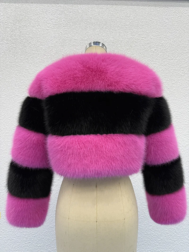 ZADORIN Customized Color Fluffy Short Faux Fur Coat Women Jackets Winter Long Sleeve Zipper Faux Fur Jacket Woman Fur Top Coats