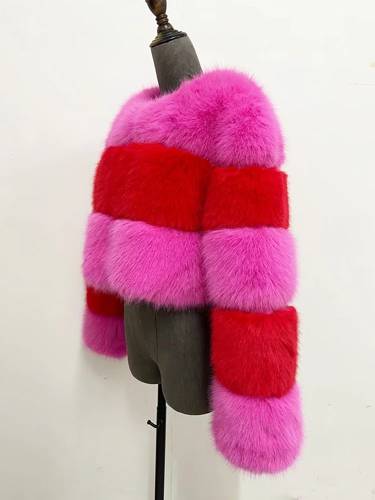 ZADORIN Customized Color Fluffy Short Faux Fur Coat Women Jackets Winter Long Sleeve Zipper Faux Fur Jacket Woman Fur Top Coats